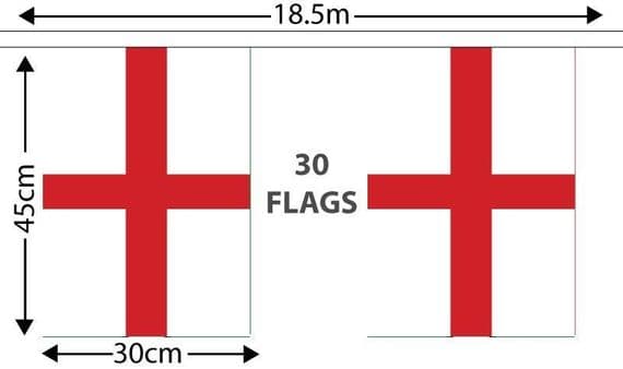 England Giant Bunting | Buy England Giant Bunting 1825m | NWFlags