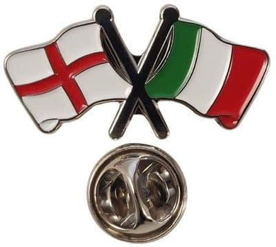 England & Italy Pin Badge
