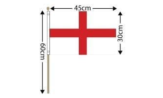 England Pack of Hand Flags | Buy England Pack of Large Hand Flags