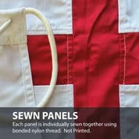 England Sewn Flag with Rope & Toggle - 1.5ft x 1ft | NWFlags