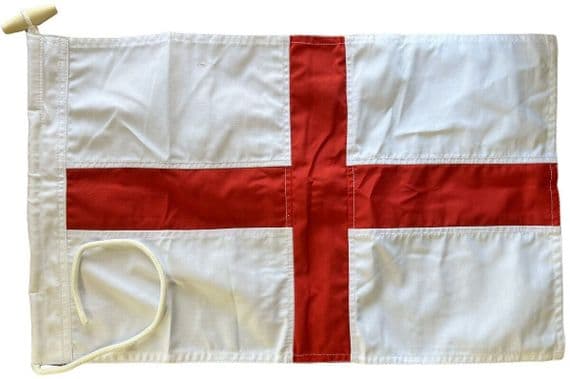 England Sewn Flag with Rope & Toggle - 1.5ft x 1ft | NWFlags