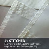 England St George Sewn Nylon Flag with Eyelets - 5ft x 3ft | NWFlags