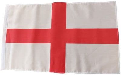 England SLEEVED Flag - 1.5ft x 1ft