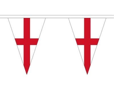 England Triangle Bunting (20m) - 54 Flags