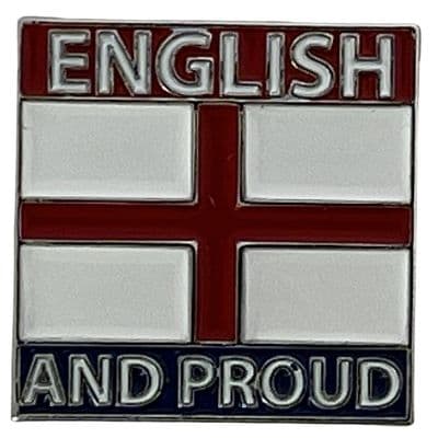 English and Proud Pin Badge