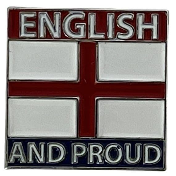 English and Proud Pin Badge | NWFlags