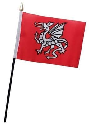 English Pendragon Anglo Saxon Table Flag - NO BASE