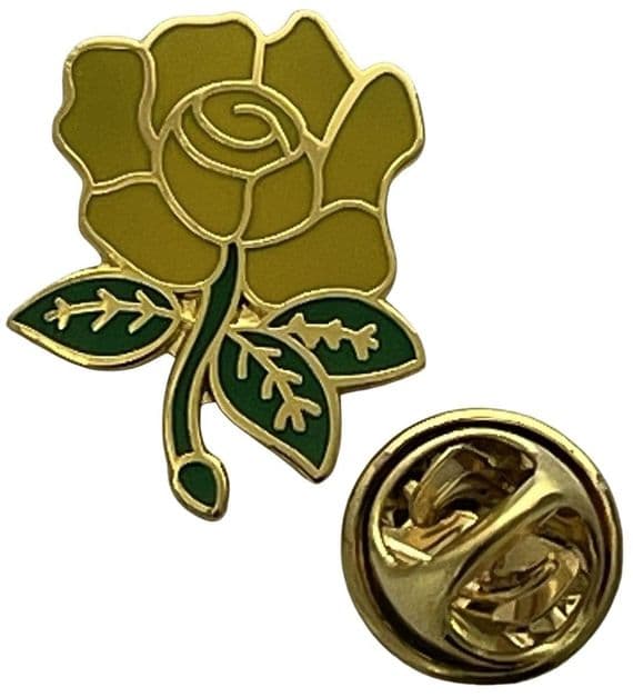 English Rose Yellow Pin Badge | Buy English Rose Yellow Pin Badge