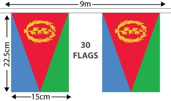 Eritrea Bunting | Buy Eritrea Bunting | North West Flags