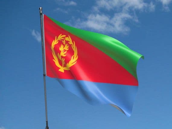 Eritrea Flag 5ft x 3ft | Buy Eritrea Value Flag | North West Flags