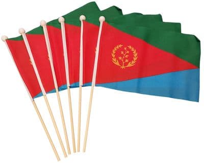 Eritrea Hand Flag - 6 Pack