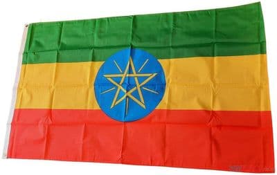 Ethiopia Flag - 5ft x 3ft | Standard Polyester