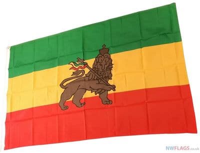 Ethiopia Lion Flag - 5ft x 3ft | Standard Polyester