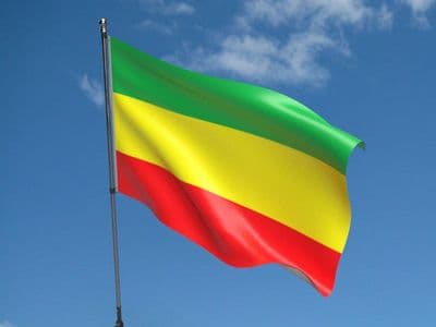 Ethiopia (No crest) 5ft x 3ft Flag