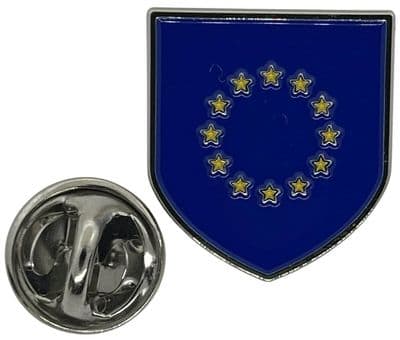 EU Shield Pin Badge