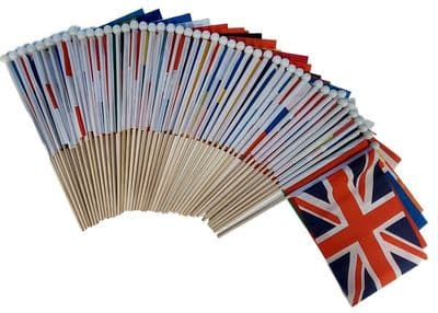 European Country Hand Flag Bundle - 48 Flags