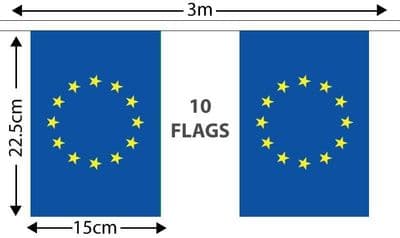 European Union Bunting 3m