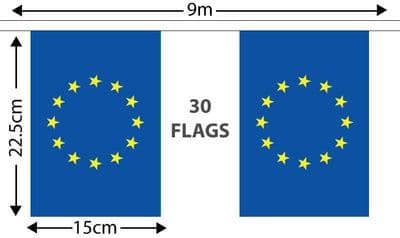 European Union Bunting 9m