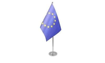 European Union Table Flag - Satin