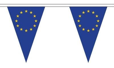 European Union Triangle Bunting (5m) - 12 Flags