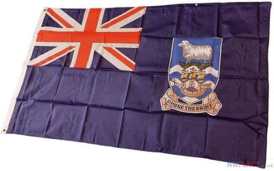 Falkland Islands Flag - 5ft x 3ft | Standard Polyester