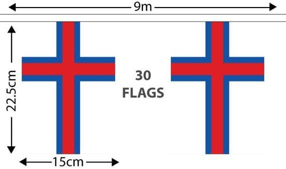 Faroe Islands Bunting | Buy Faroe Islands Bunting | NWFlags