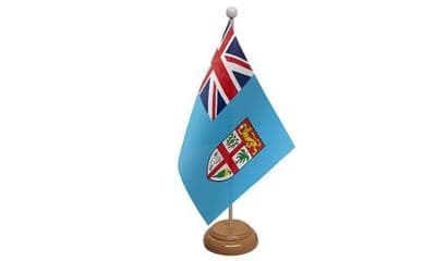Fiji Wooden Table Flag