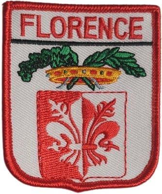 Florence Shield Embroidered Sew on patch