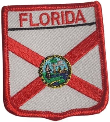 Florida State Shield Embroidered Sew on patch