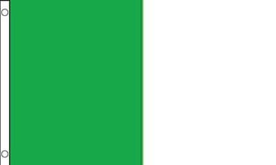 Formanagh 5ft x 3ft Flag - White and Green