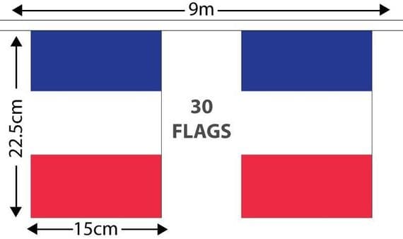 France Bunting | Buy France Bunting | North West Flags