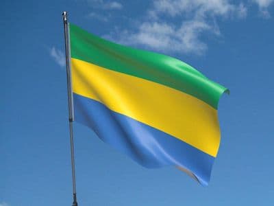 Gabon Flag 5ft x 3ft
