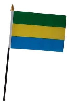 Gabon Table Flag - NO BASE