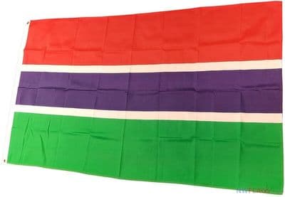 Gambia Flag - 5ft x 3ft | Standard Polyester