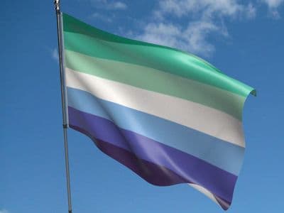Gay Male Striped Flag 5ft x 3ft