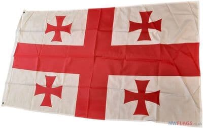 Georgia Flag - 5ft x 3ft | Standard Polyester