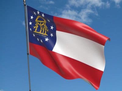 Georgia State 5ft x 3ft Flag