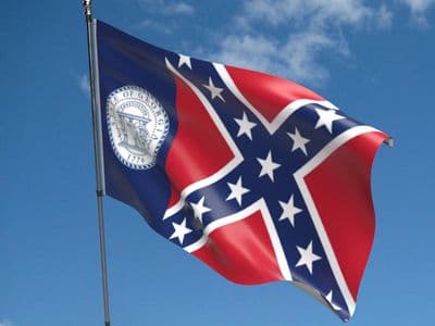 Georgia State (old) 5ft x 3ft Flag