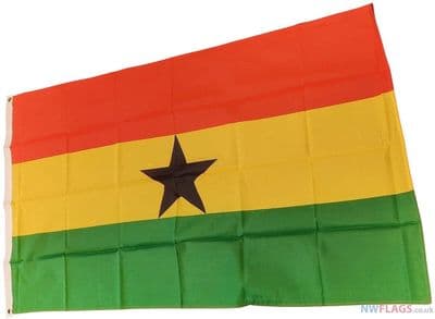 Ghana Flag - 5ft x 3ft | Standard Polyester