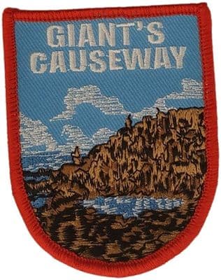 Giant's Causeway Embroidered Sew on patch