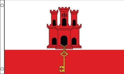 Gibraltar Flag - 3ft x 2ft | Standard Polyester