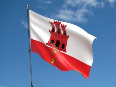 Gibraltar Flag 5ft x 3ft