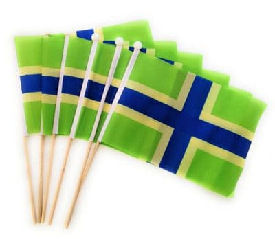 Gloucestershire Hand Flag - 6 Pack