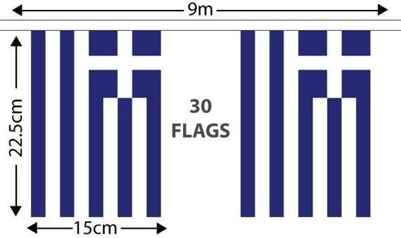 Greece Bunting | Buy Greece Bunting | North West Flags