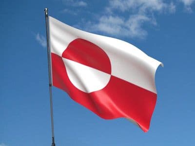 Greenland 5ft x 3ft Flag