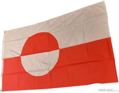 Greenland Flag - 5ft x 3ft | Standard Polyester