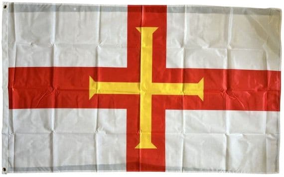 Guernsey 5ft x 3ft Knitted Heavy Polyester Flag