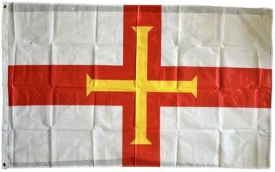 Guernsey Flag 5ft x 3ft - Knitted Heavy Polyester