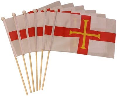 Guernsey Hand Flag - 6 Pack