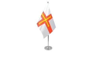 Guernsey Table Flag - Satin